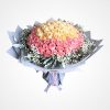 Buket Bunga Mawar Peach dan Pink